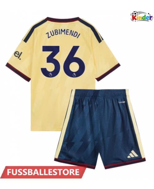 Günstige Arsenal Martin Zubimendi #36 3rd trikot Kinder 2026-27 Kurzarm (+ Kurze Hosen)